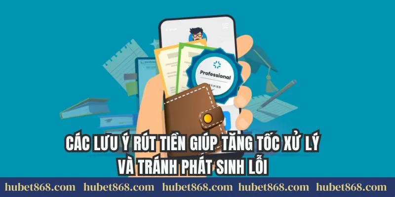 Các lưu ý rút tiền giúp tăng tốc xử lý và tránh phát sinh lỗi
